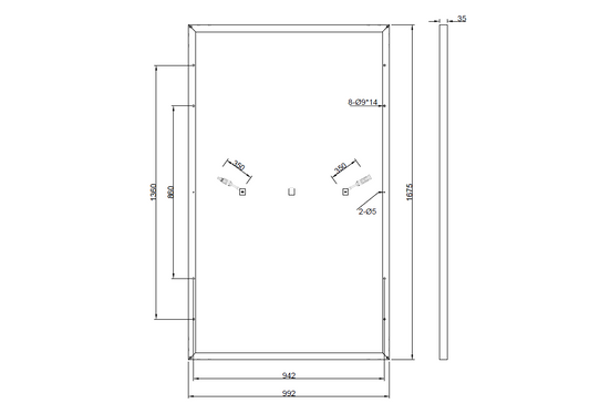 GBP300M2-M | Panneau de remplacement pour CS3K-300P
