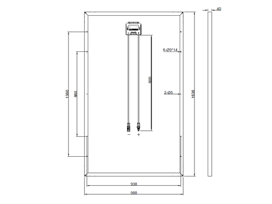Ersatzpanel für HSL60P6-PB-1-255
