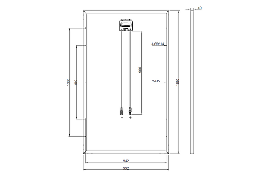 GBP255PA-P | Vervangingspaneel voor JKM255pp-60-J