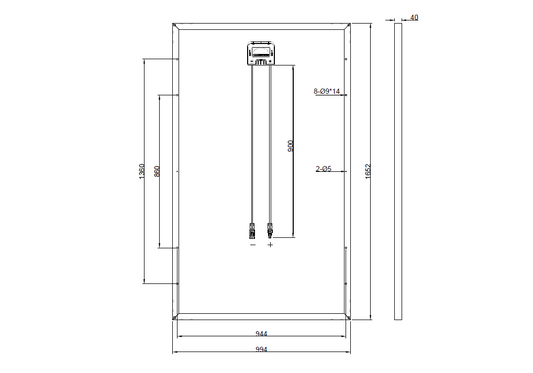 Ersatzpanel für CHSM6610P-255