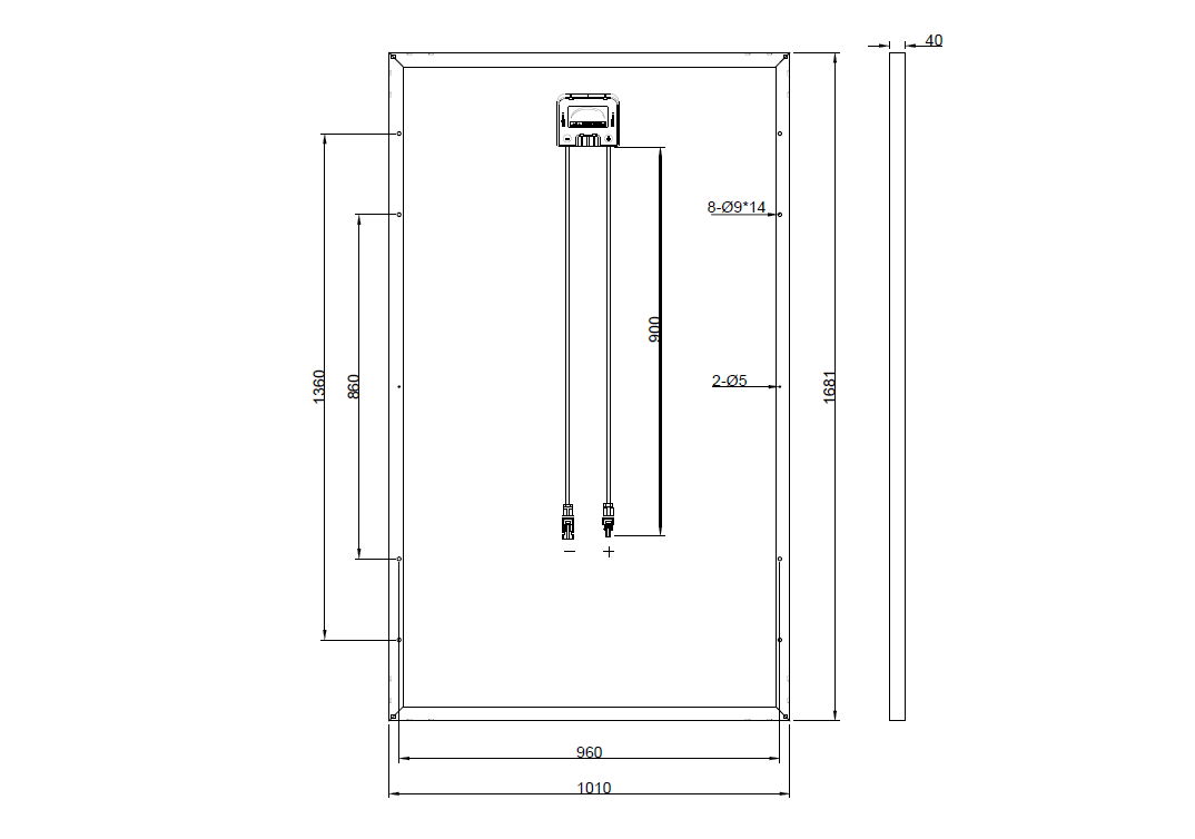 Ersatzpanel für NU-285NB