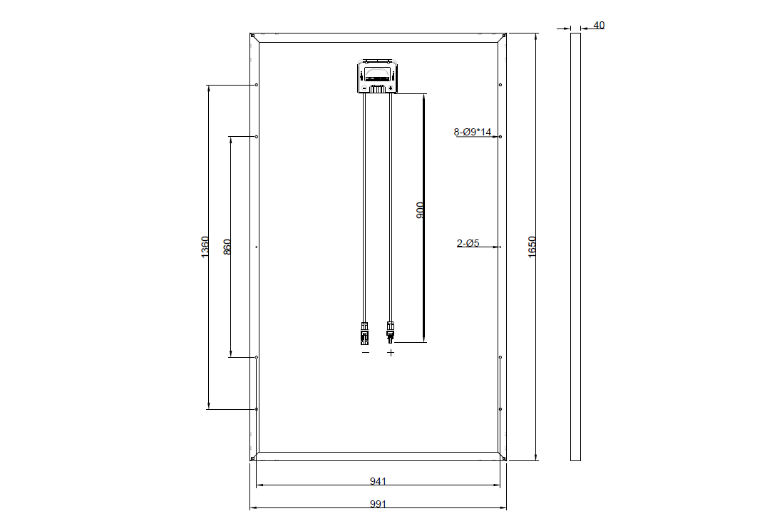 GBP270G1-M | Replacement panel for NERP156 x 156-60-P SI 270W