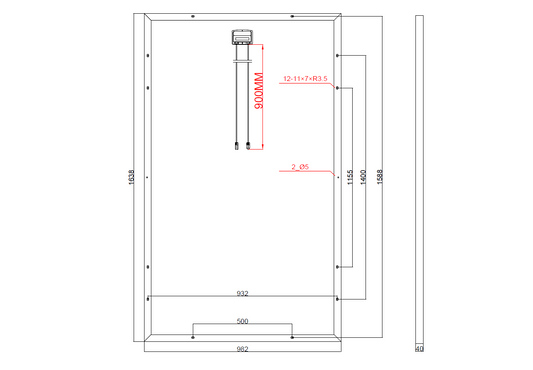 GBP270G1-M | Painel de reposição para CS6P-270P
