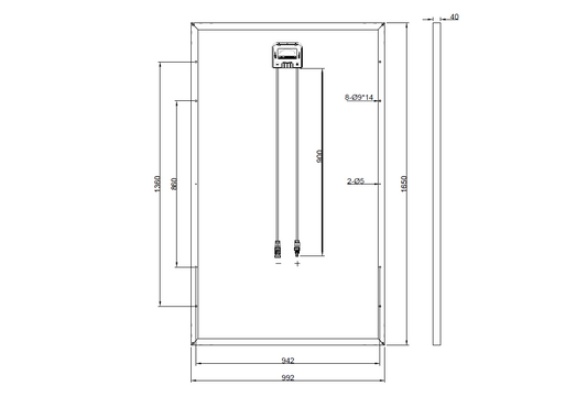 Ersatzpanel für JKM310M-60-J