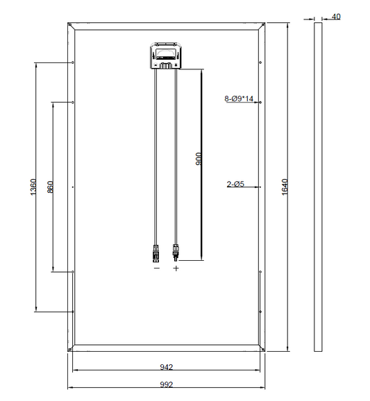 Ersatzpanel für HTM255P-60