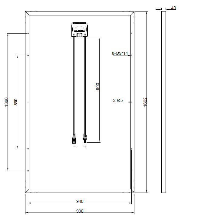 GBP265P-60PS | Replacement panel for KK265P-3CD3CG