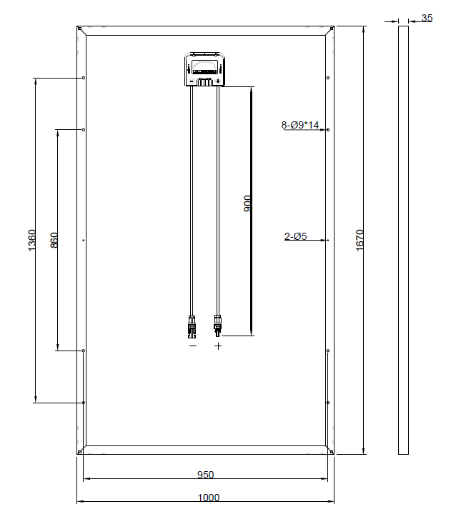 GBP265P-60PS | Replacement panel for HSL60P6-PC-1-265