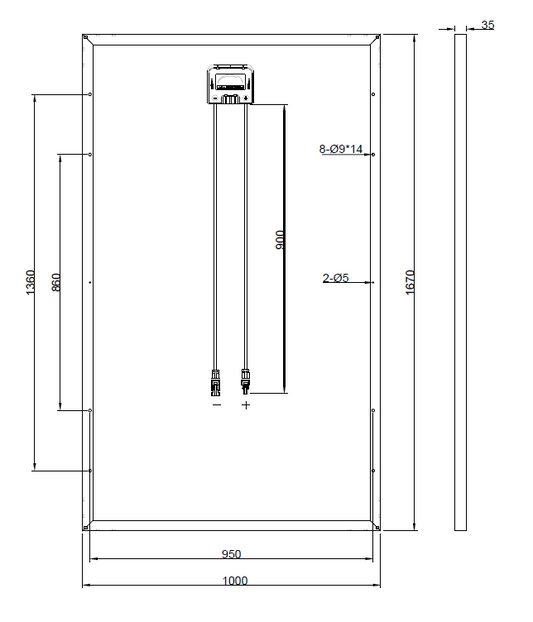 GBP275G1-M | Painel de reposição para Q.PEAK-G3 275