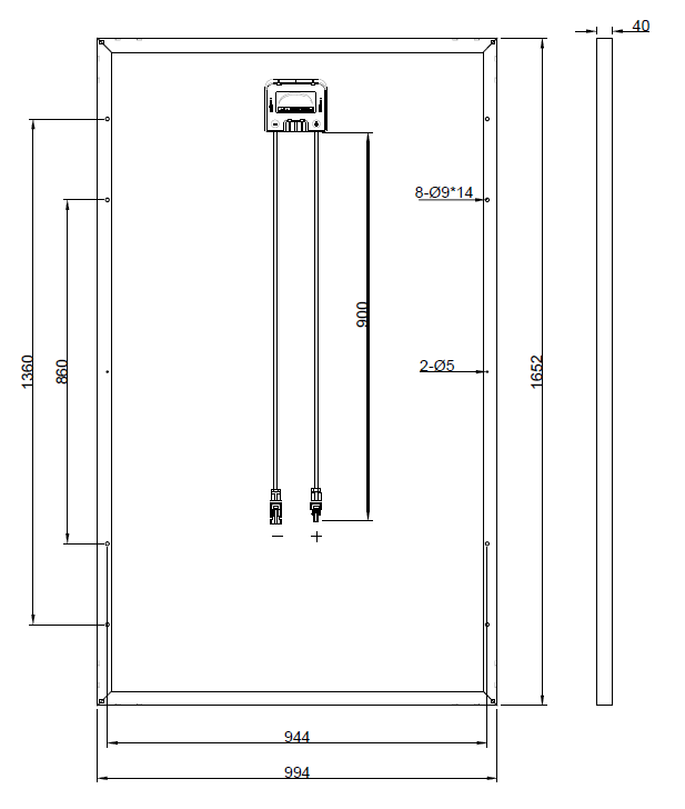 GBP245P-60 | Replacement panel for ND-245FB
