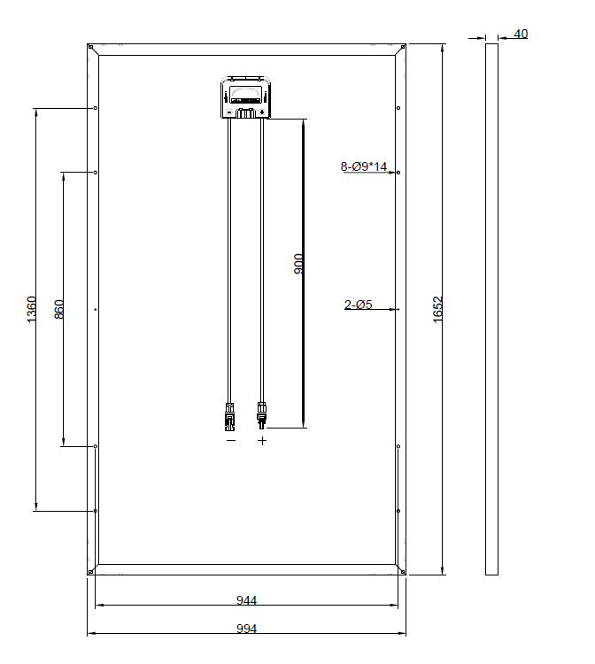 GBP265P-60PS | Replacement panel for ND-265MB