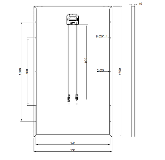 GBP250P-60PND | Panneau de remplacement pour TA60M250WAJ