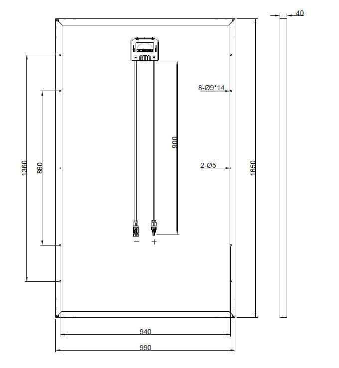 GBP265P-60PS | Replacement panel for TA60P265WBE