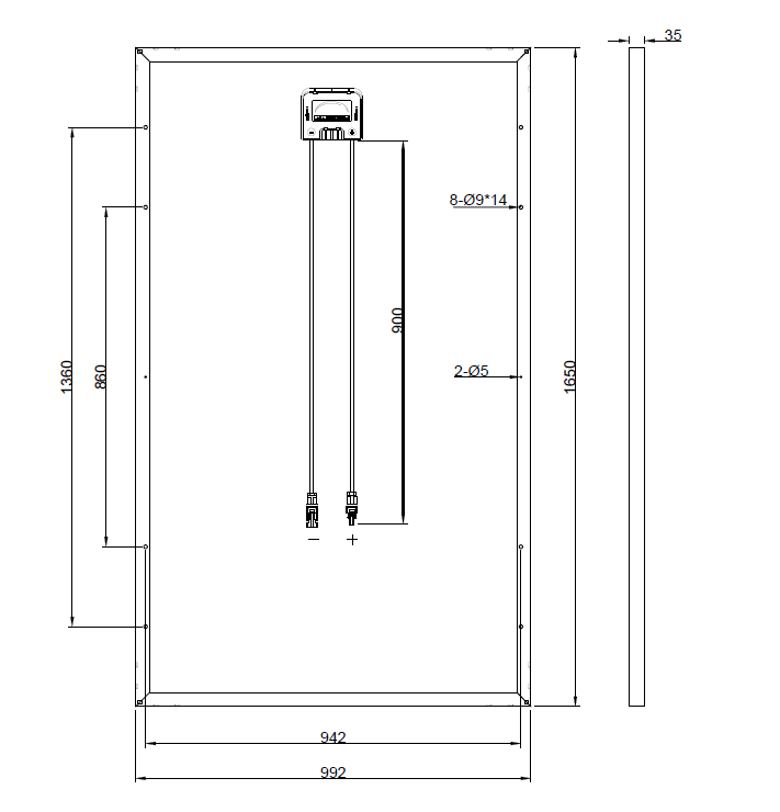GBP265P-60PS | Replacement panel for TSM-265PC05A