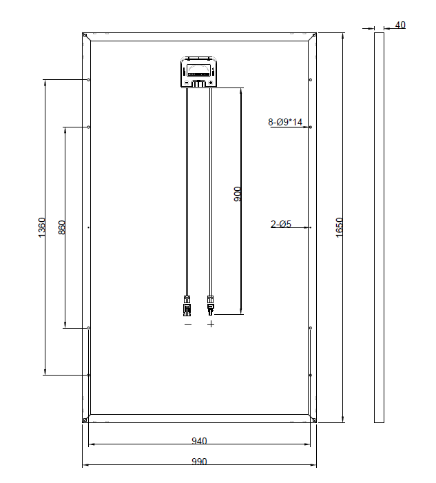 Ersatzpanel für YL260P-29b