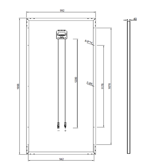 Ersatzpanel für JKM320PP-72-J