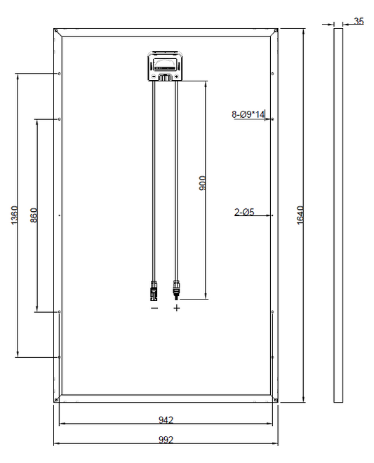 GBP275G1-M | Panneau de remplacement pour CSUN275-60P