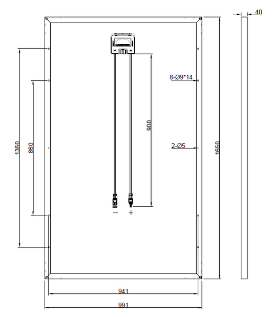 GBP265P-60PS | Panneau de remplacement pour JAP6-60-265 4BB