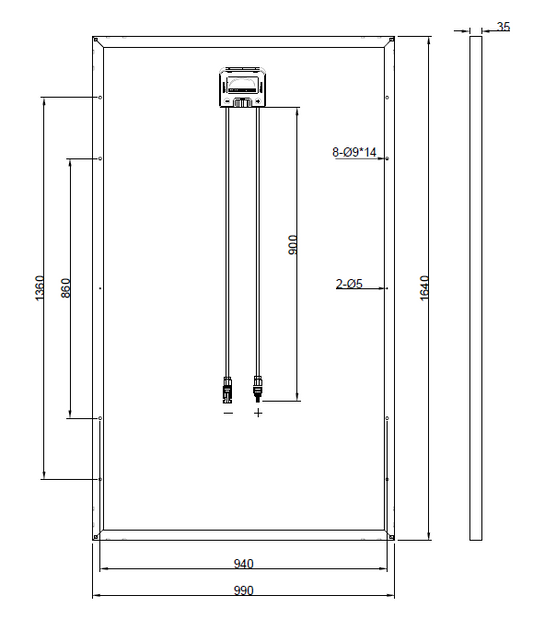 GBP310G1-M | Painel de reposição para LP156�~156-M-60-310W