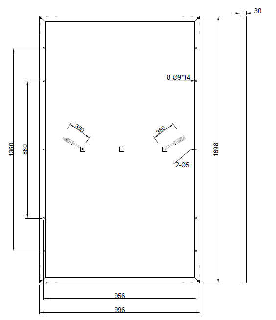 GBP315M2-M | Replacement panel for LR6-60HBD-315