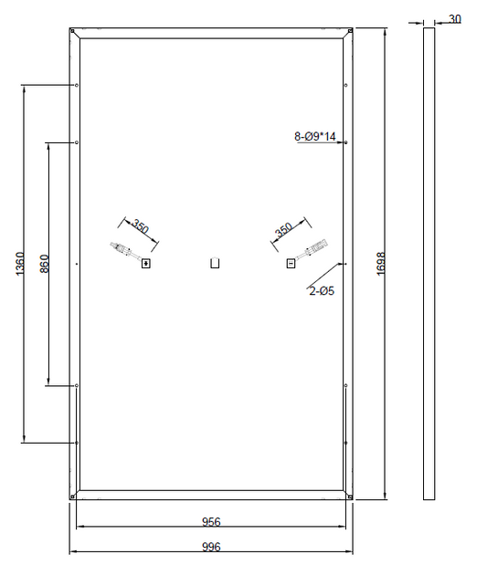 GBP315M2-M | Painel de reposição para LR6-60HBD-315