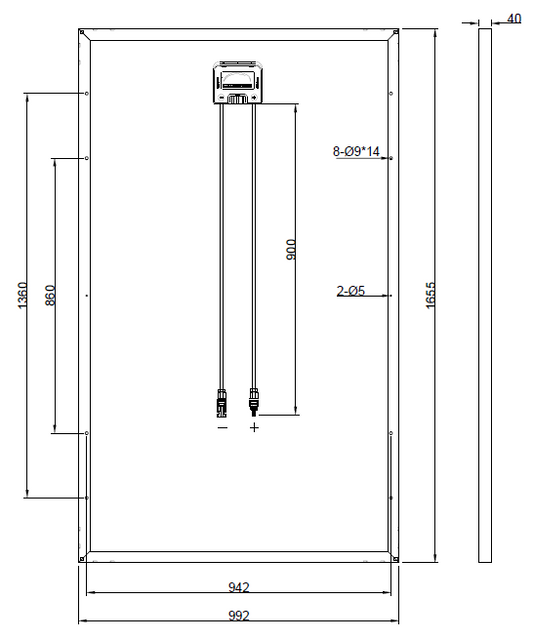 Ersatzpanel für RS250P-60