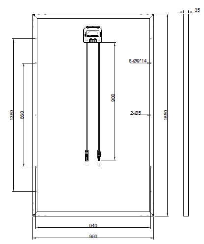 GBP260P-60PA | Replacement panel for LW6P60-260W