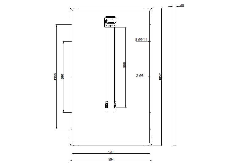 GBP250P-60PND | Replacement panel for PV-MGJ250BBFR