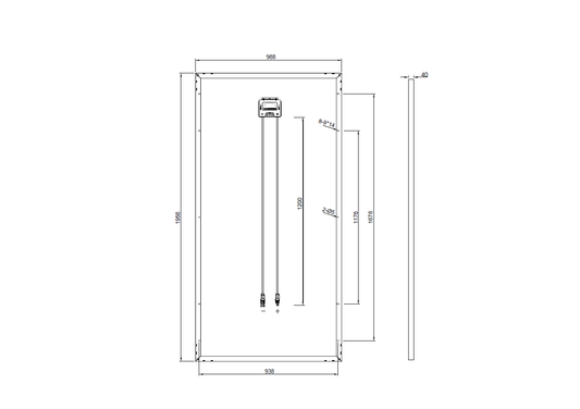 GBP295PA-P | Ersatzpanel für HSL72P6-PB-1-295