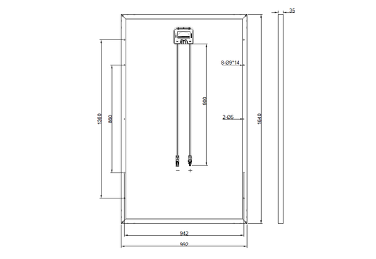 GBP260P-60PA | Ersatzpanel für SECJ-6P-60-260