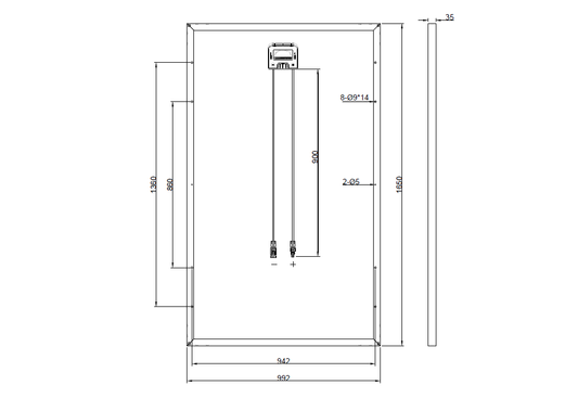 GBP295M-60 | Panneau de remplacement pour TSM-295DD05A